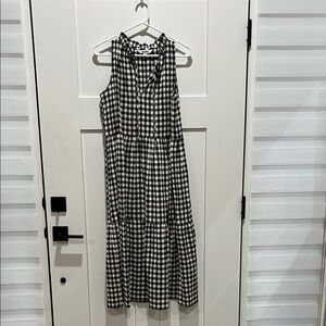 BB Dakota Gingham Black and White Midi Dress